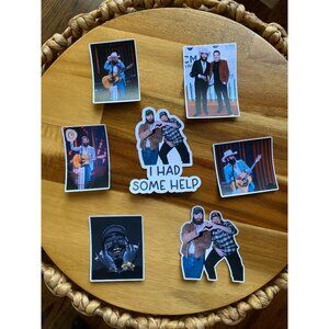 Post Malone Morgan Wallen Inspired Stickers Set of 7 Perfect For Water B…